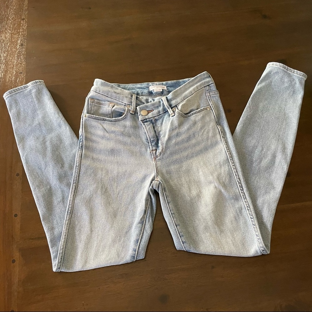 Good American crossover waist jeans 00/24